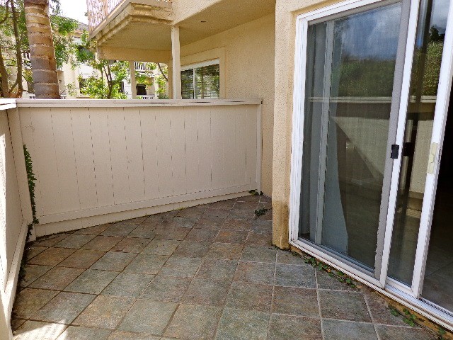 private enclosed patio