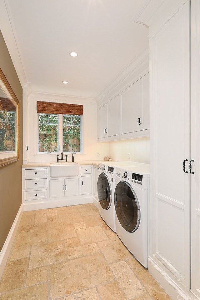 downstairs laundry room