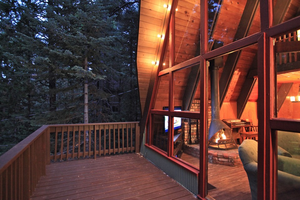 front deck view toward cozy family room